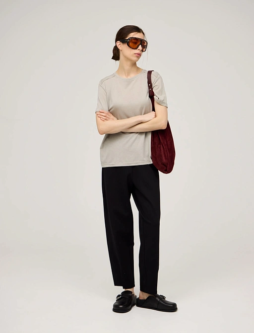 Черные зауженные брюки